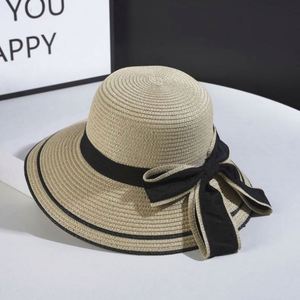 Sombrero de Paja para Mujer, para Verano, Playa, Protección Solar, con Lazo - Product Image 4