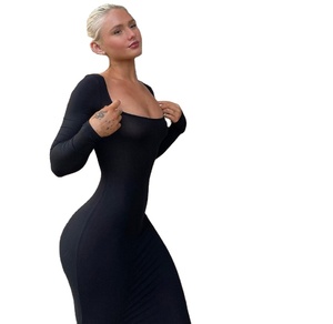 Black Big Ass Tight Dress - Wholesale Evening Gowns from Turkey