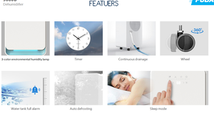 Déshumidificateur d'air intelligent portable à compresseur pour la maison, 10L/jour, 12L/jour, avec purificateur d'air, prix usine, vente chaude - Product Image 5