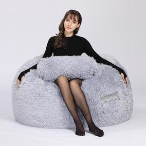SCHIUMA SAC personalizzabile 4FT-9FT compresso schiuma Faux Pelliccia di nuovo sacchetto di fagioli sedia <span class=keywords><strong>a</strong></span> sacco grande divano - Product Image 5