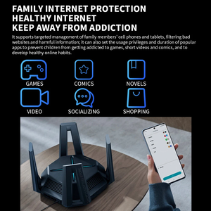 Mi 10 Gigabit Router kép 10000Mbps cổng mạng wifi Tri-Band 2GB RAM Repeater không dây lưới IPTV USB 3.0 Bộ định tuyến tốt nhất - Product Image 3
