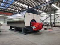 Chaudière à gaz horizontale à tubes de fumée à condensation à faibles émissions de NOx - Chaudière à eau chaude automatique à très haute efficacité