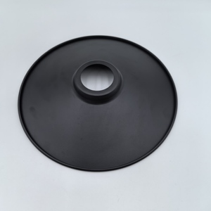 22cm di diametro <span class=keywords><strong>nero</strong></span> ferro <span class=keywords><strong>metallo</strong></span> <span class=keywords><strong>paralume</strong></span> in stile industriale apparecchi di illuminazione per uso interno <span class=keywords><strong>metallo</strong></span> copertura lampada in ferro luci a sospensione - Product Image 4