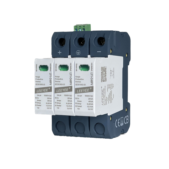 T1+T2 3p 40ka 1000V DC Surge Protector Device for Solar System lightning protection