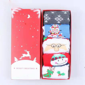 Tubo Calza Custom Calze di natale <span class=keywords><strong>Babbo</strong></span> calzino Box decorazione di natale set calzini - Product Image 1