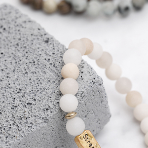 Hot Sale Gifts High Quality Custom Yoga Jewelry Strengthful Wholesale 8mm Rhodonite Beads Natural <strong>Gem</strong> <strong>Stone</strong> <strong>Bracelets</strong> - Product Image 4