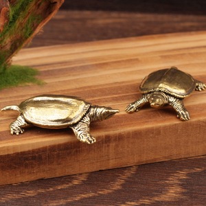 Adorno de Tortuga de Latón Sólido, Estilo Clásico, Decoración para el Hogar, Figura de Animal de Metal, Decoración para Interiores, Exteriores y Oficina - Product Image 1