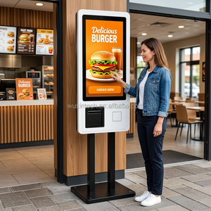 Kiosque <span class=keywords><strong>de</strong></span> paiement WUXIN 27/32 pouces, Android/Win, tactile, libre-service, pour la commande dans les restaurants, systèmes POS, machines avec lecteur <span class=keywords><strong>de</strong></span> code QR - Product Image 4