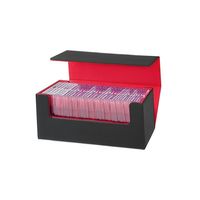 Boîte à cartes TCG en cuir PU grande capacité, multifonctionnelle, à forte aspiration magnétique, pour cartes PT, cartes Star et cartes de notation