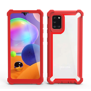 Funda de teléfono para Samsung Galaxy A01, A11, A21, A31, A51, A71, A81, cuerpo completo, parachoques resistente, transparente, marco de pantalla integrada, protección - Product Image 2