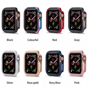 Parachoques de Metal ultrafino de aleación de aluminio de alta calidad + funda protectora completa de vidrio templado para <span class=keywords><strong>Apple</strong></span> <span class=keywords><strong>Watch</strong></span> Series 7 6 <span class=keywords><strong>Se</strong></span> 45mm 41mm - Product Image 4