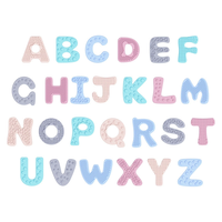 Letras Magnéticas de Silicona Texturizada, 26 Alfabetos, para Autismo, Juguete Educativo Preescolar para Refrigerador y Pizarra Blanca