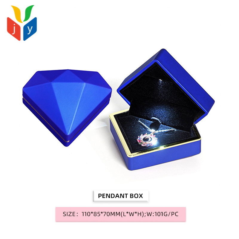 Boîte à pendentif bleue
