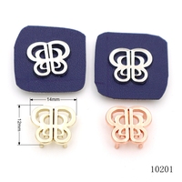 Nouveau logo en métal pour gants en cuir forme personnalisée étiquettes de logo en métal pour casquette portefeuille accessoires de vêtement