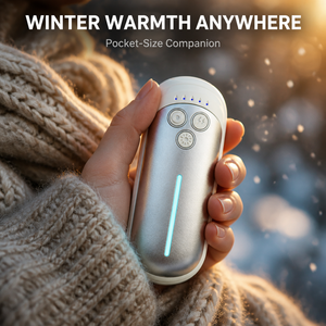 Chauffe-mains rechargeable magnétique portable <span class=keywords><strong>de</strong></span> type C pour femmes et hommes, cadeau d'hiver, Noël - Product Image 6