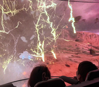 Cinéma Volant Dôme 360 Degrés 3D 4K 8 Places Solution Clé en Main Conception Personnalisée Système de Projection de Qualité Commerciale