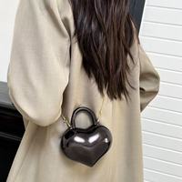 Nouveau Sac Bandoulière Mini en Acrylique en Forme de Cœur pour Femme 2026, Sac à Main en Peluche avec Chaîne, Petit Sac à Main pour Soirée et Dîner