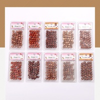 Perles de Cheveux en Bois en Gros pour Tresses Synthétiques Accessoires de Décoration Bijoux pour Tresses d'Enfants Anneaux de Cheveux Dorés