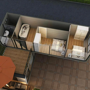 Maison en verre moderne à 2 étages, assemblage rapide, maison préfabriquée modulaire pour resort, villa, Airbnb - Product Image 5