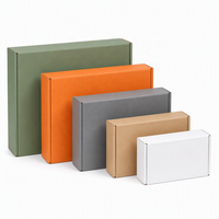 Boîte d'expédition en carton ondulé recyclable, résistante aux chocs, haute résistance, pliable, imprimée double face pour déménagement et stockage