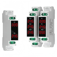 AC50-500V modulaire LED affichage numérique Din Rail 100A monophasé courant ampèremètre tension 18mm mètres