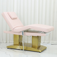 Table de soin électrique à 4 moteurs, large, pour salon de beauté, spa médical, massage, podologie, esthétique et tatouage