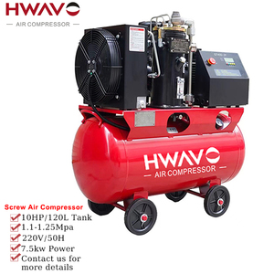 Phổ biến loại vít Máy nén khí 10 HP hiệu suất mạnh mẽ Vít Máy nén khí áp suất thấp tùy chỉnh máy nén trục vít - Product Image 1