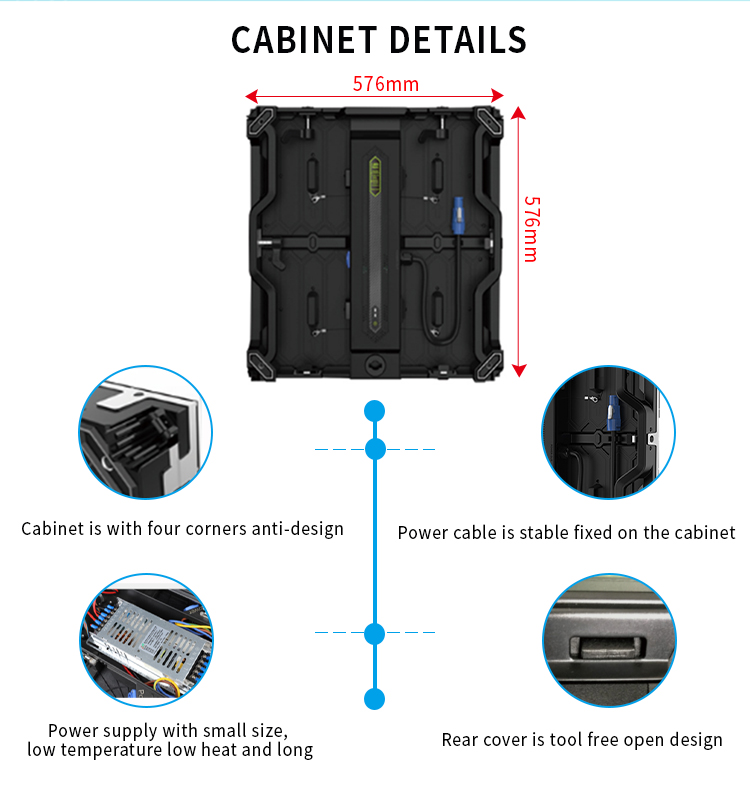 Smart Display ST-05 HD LED Video Wall SDK 192x192 P3 For Indoor Outdoor