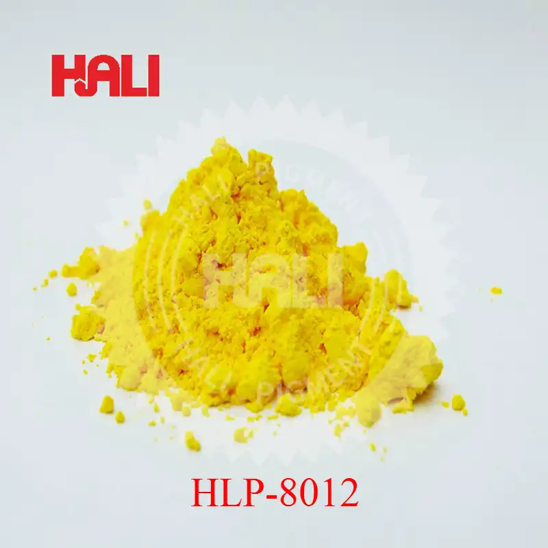 Floresan tozu, fosforlu pigment, madde: HLP-8012, renk: altın sarı