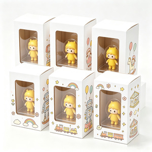 Boîte d'emballage en papier pour ours en peluche recyclable avec fenêtre transparente en PVC, boîtes cadeaux pour l'emballage - Product Image 5