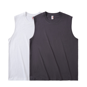 T-<span class=keywords><strong>shirt</strong></span> <span class=keywords><strong>sans</strong></span> manches en coton surdimensionné 210 g/m² d'été de haute qualité pour femmes - Product Image 4