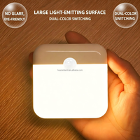 Veilleuse LED intelligente rechargeable bicolore avec capteur pour la maison : couloirs, allées, armoires, chevets et éclairage nocturne