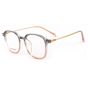 Bán Buôn Cổ Điển Tùy Chỉnh Titan + Tr90 Hỗn Hợp Khung Người Đàn Ông Của Phụ Nữ Unisex Kính Mắt Uv400 Ánh Sáng Màu Xanh Lọc Cổ Điển Màu Xanh PC - Product Image 1