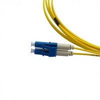 COMTON Promotion Cordon de brassage optique duplex LC-LC à cordon court G.657A1 9µm Monomode Jaune Gaine LSZH/PVC 1m