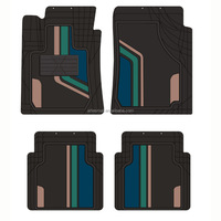 2024 Artes populaire universel 4 pièces tout temps Durable en caoutchouc anti-dérapant PVC talon Pad tapis de sol de voiture pour voitures camions SUV