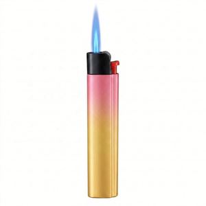 2026 France Popular Refillable Smoking <b>Lighter</b> with Adjustable Flame <b>Windproof</b> Metal Torch Design Fast Delivery EU Stock - Product Image 2