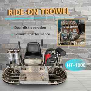 Huiteng Electric Concrete Trowel Ride-On Factory <b>Floor</b> <b>Polishing</b> & Grinding <b>Machine</b> with 8 Blades 27HP - Product Image 4