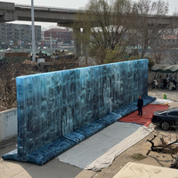 Murs de glace gonflables pour campagnes publicitaires, grand mur de glace gonflable à des fins d'exposition