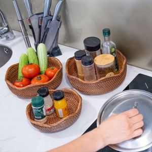 Panier plat pour décoration murale, panier à linge en plastique gris, <span class=keywords><strong>acheter</strong></span> un panier à linge en <span class=keywords><strong>jacinthe</strong></span> d'eau, bac à linge pour chambre à coucher, rangement tissé, lot de 2, 4 trieurs - Product Image 4