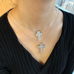 Ticari Tedarik Gümüş Tonlu 925 Ayar Gümüş İsa Haç Kolye Mozanit Detaylı Vaftiz Hediyesi Klasik İnanç Kolyesi - Product Image 6