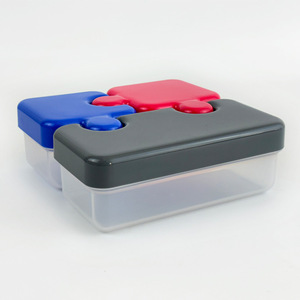 Maimai New Arrival Hot Bán Trường Câu Đố Bento Hộp Trẻ Em Tái Sử Dụng Snack <span class=keywords><strong>Container</strong></span> Riêng Biệt 3 Phần Hộp Ăn Trưa - Product Image 2