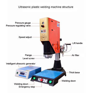 Machine de soudage par ultrasons en plastique semi-automatique 15KHz 2600W Prix de Sonic Clear Grading Card Slab Cases Welder Desktop Type - Product Image 4