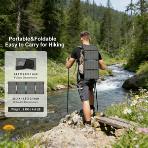 Panel Solar Portátil Plegable de Silicio Monocristalino de 60W, Cargador USB de 5V, 20% de Eficiencia, Mini Cargador para Exteriores - Product Image 3