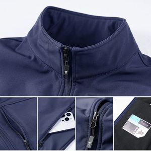 Chalecos Formales de Invierno para Hombre, de Terciopelo con Cierre, Antiarrugas, Transpirables, Impermeables, para Trabajo al Aire Libre, con Opciones de Logotipo Personalizado con Bordado 3D - Product Image 4
