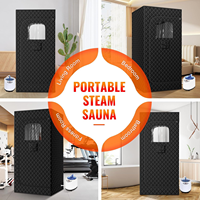 Kit de Sauna Portátil Negra para Pérdida de Peso, Sauna de Vapor Personal Moderna con Silla