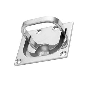 Stainless Steel Hatch Cover Handles Square Floor Clips For Marine <b>Yacht</b> Rv Deck Pull Rings Db003 - Product Image 4