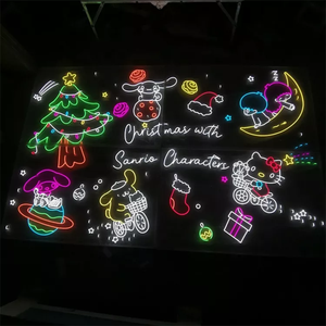 Panneau néon acrylique led personnalisé joyeux noël pour décoration de chambre à coucher - Product Image 5