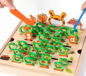 무 토끼 클립 음악 시뮬레이션 낚시 어린이 교육 재미 나무 장난감 다른 교육 장난감