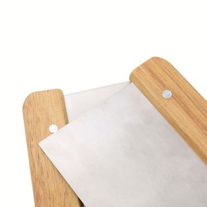 Kitchen Baking <b>Tool</b> <b>Bench</b> Scraper Cutter Stainless Steel Pastry Dough Scraper Cutter With Wooden Handle for Bread Cake - Product Image 4