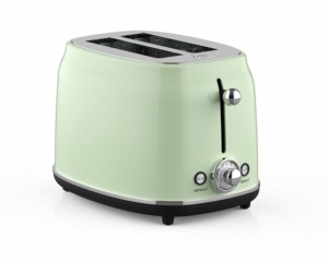 Grille-pain électrique BESTONE 2 fentes 850W avec minuterie mécanique, vert menthe, fonction de sortie automatique, usage domestique - Product Image 2